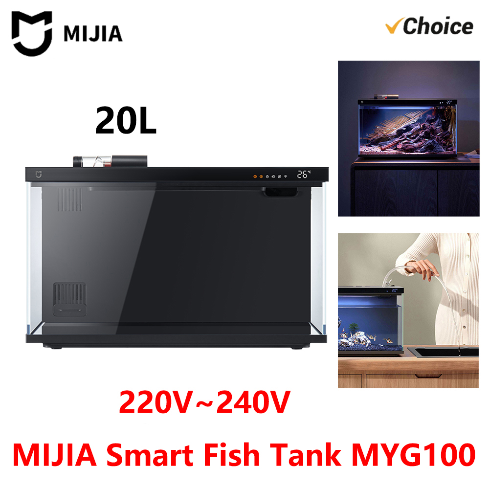 Aquarium Fish App - 新しいMIJIAスマート水槽は、MIJIAアプリと連携し、モバイルで遠隔操作による給餌やスマート照明システムを備えた20L-CN水槽です。