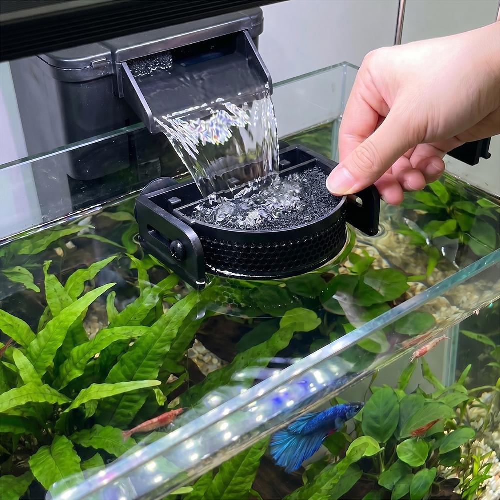 Aquarium Fish Betta - ﻿ プレミアム水槽フィルターバッフル（吸盤付き）、水槽フローコントローラー、ベタ魚用水面安定化＆流量調整器