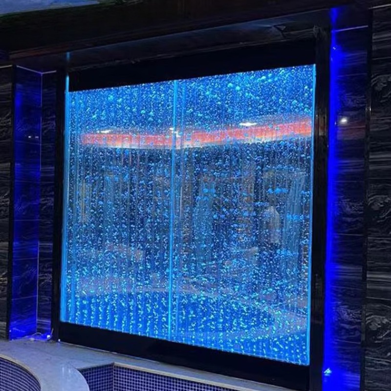 Aquarium Fish Tank Price - デポジット価格表示画面パーティション調光ウォーターカーテンウォールバブル大型アクリルポーチ水槽リビングルームアクアリウム