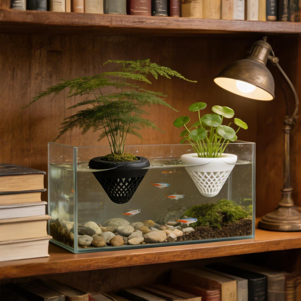 2個入りフローティングアクアリウムプラントホルダー、水槽用吊 - Aquarium Fish Tank Price のレビューと価格