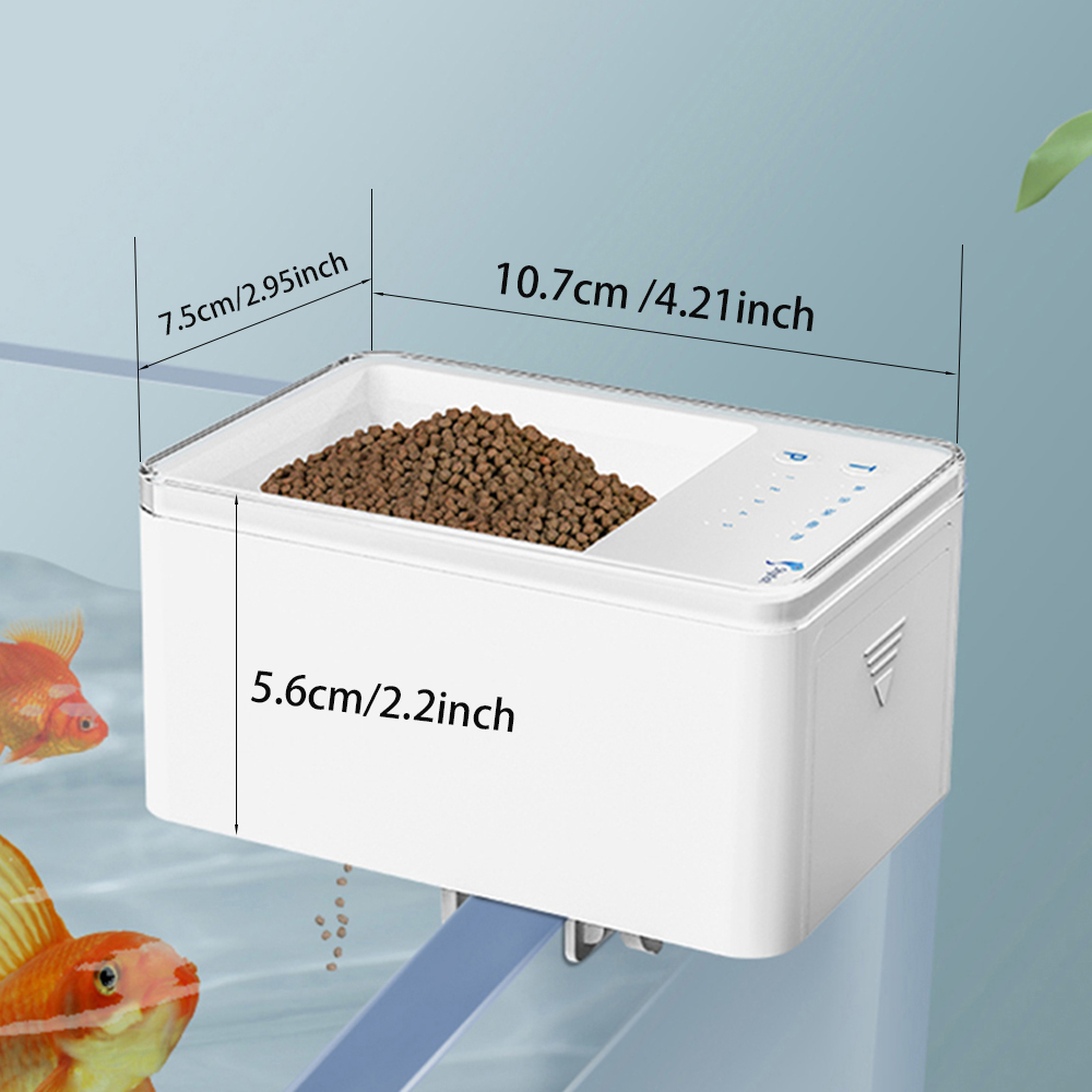 100 ミリリットル大容量魚フィーダー携帯電話アプリ制御 W - Aquarium Fish App のレビューと価格