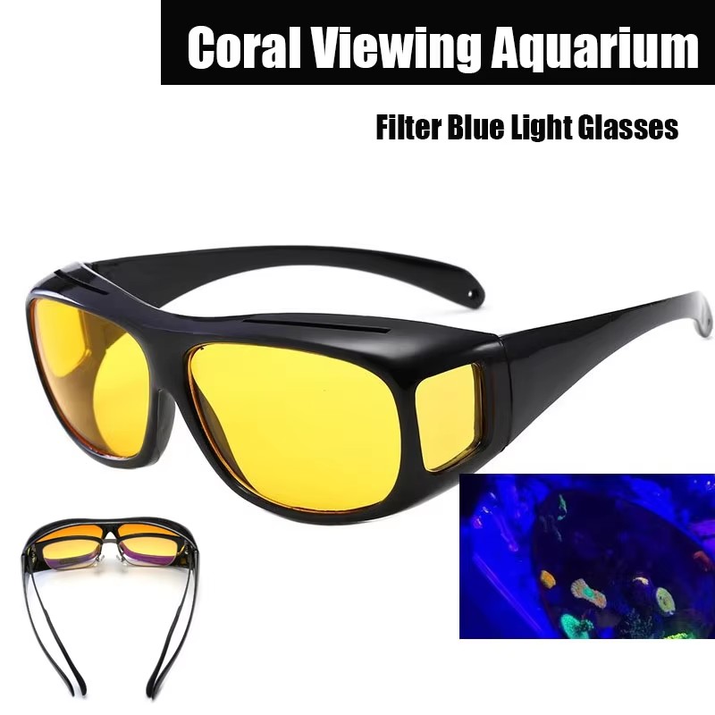サンゴ観察用アクアリウムフィルター ブルーライトカットメガネ - Aquarium Fish Photography のレビューと価格