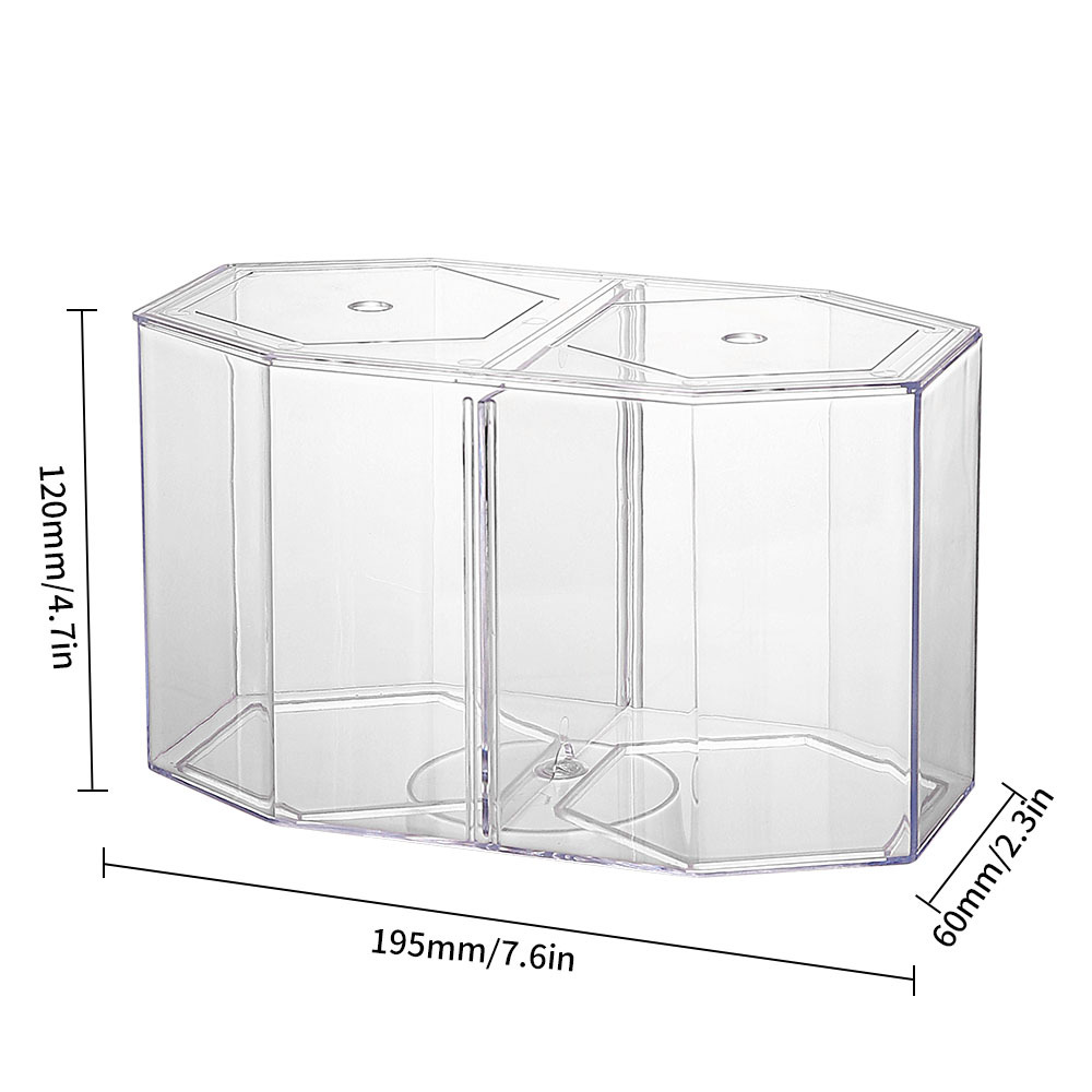 アクリル 2 分割グッピー水槽水族館ベタ金魚鉢透明水族館孵化 - Aquarium Fish Betta のレビューと価格