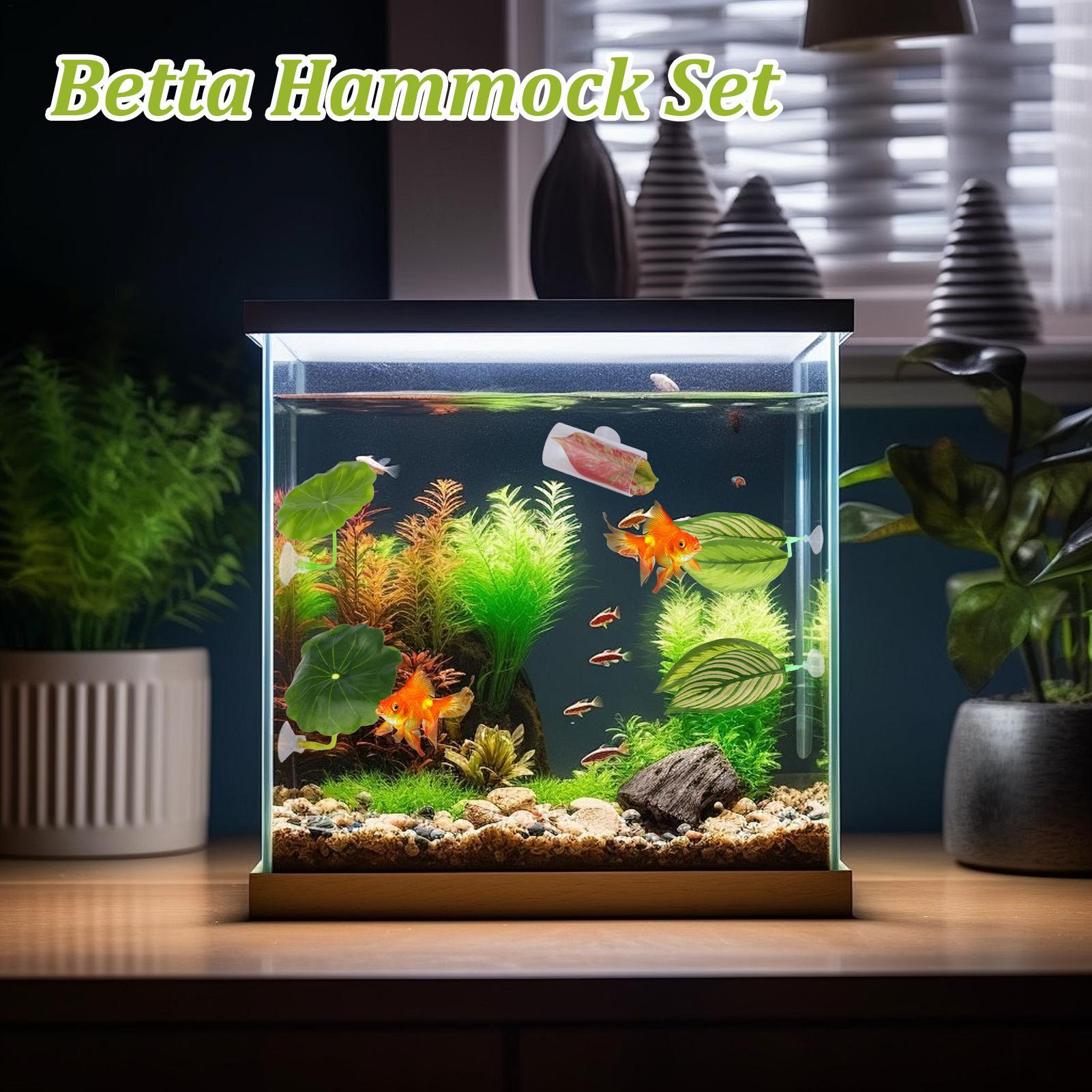 ベタ魚ハンモック 5個セット 調節可能なベタリーフハンモック - Aquarium Fish Betta のレビューと価格