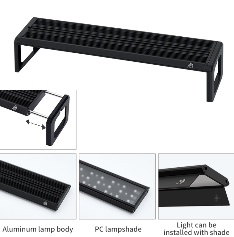 ウィークアクアMシリーズRGB UV LED水槽ライト、調整 - Aquarium Fish Photography のレビューと価格