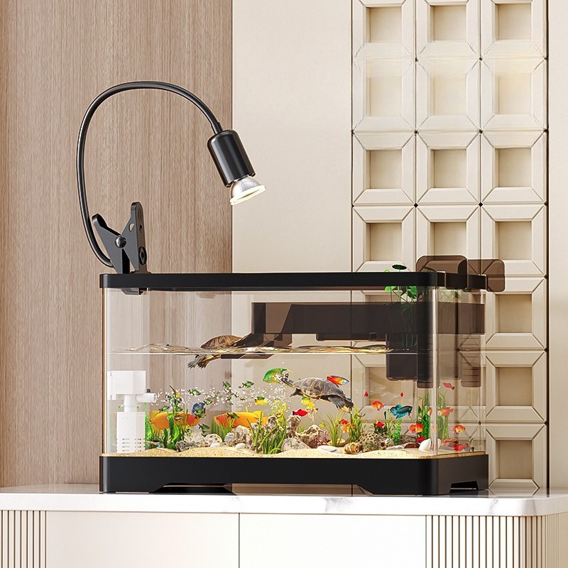 アクリル製水槽 超透明 生態系水槽 透明プラスチック製 卓上 - Aquarium Fish Betta のレビューと価格
