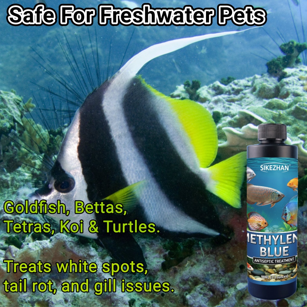 SIKEZHAN 98ml 純メチレンブルー溶液 水族館用予 - Aquarium Fish Betta のレビューと価格