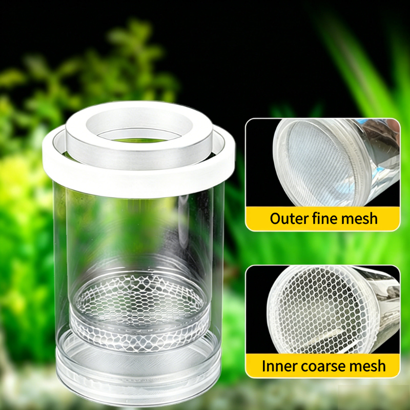 透明なフローティングアクアリウム孵化ボックス、グッピー、ゼブ - Aquarium Fish Betta のレビューと価格